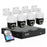 ZOSI 4K 8CH PoE NVR Security Camera System 4Pcs 8MP Outdoor Auto Tracking PT Cameras with Floodlight Two-Way Audio, 2TB HDD - UK Plug - 1