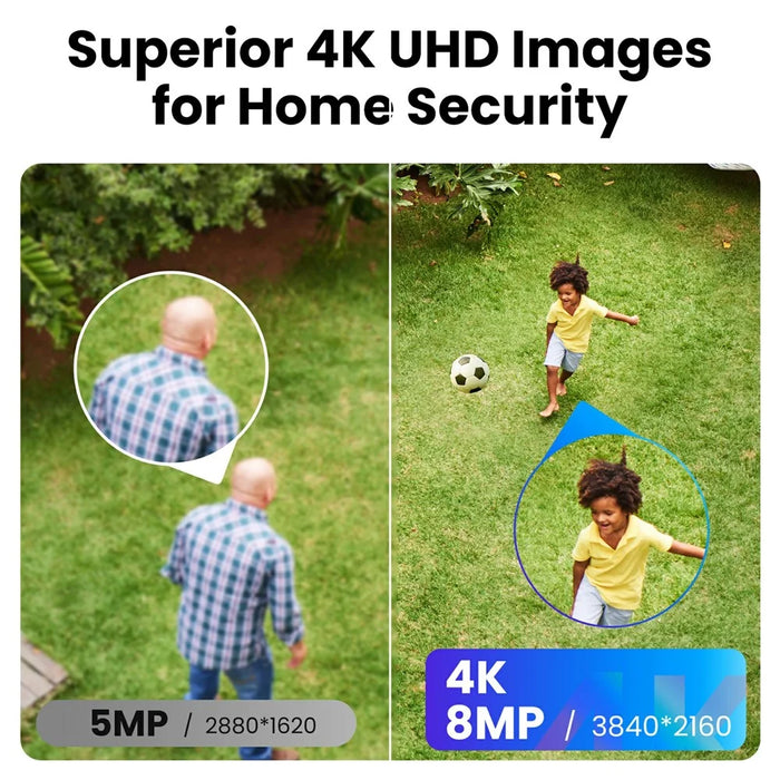ZOSI 4K 8CH PoE NVR Security Camera System 4Pcs 8MP Outdoor Auto Tracking PT Cameras with Floodlight Two-Way Audio, 2TB HDD - UK Plug - 4