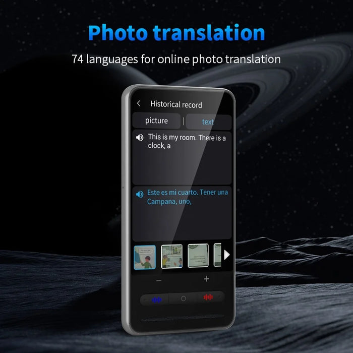 S20PRO AI Language Translator 138 Languages 4 Inch Screen Offline Photo Translation Real-Time Interpreting Machine - 6