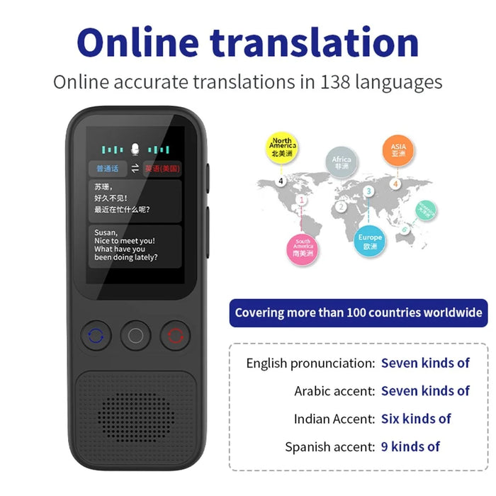 S80 AI Language Translator Photo Translation Voice to Text Offline Voice Translation Interpretation Device - 7