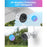 ZOSI 8Pcs Indoor Outdoor Smart Human Detection Night Vision 4MP Weatherproof PoE IP Cameras + 16CH 4K NVR with 4TB HDD - US Plug - 2