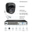 ZOSI 8Pcs Human Detection 100ft Night Vision 4MP Weatherproof PoE IP Security Cameras + 16CH 4K NVR with 4TB HDD - Black / UK Plug - 4