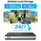 ZOSI 8Pcs Human Detection 100ft Night Vision 4MP Weatherproof PoE IP Security Cameras + 16CH 4K NVR with 4TB HDD - Black / UK Plug - 7