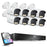 ZOSI 8Pcs 3K C186 Aurora Lux Night Vision Person Vehicle Detection PoE Cameras + 4K 8MP 16CH NVR with 4TB HDD - US Plug - 1