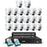 ZOSI 20Pcs Face Vehicle Detection 2 Way Audio 4K PoE Spotlight Cameras + 32CH 4K NVR with 8TB HDD for 24 / 7 Recording - AU Plug - 1