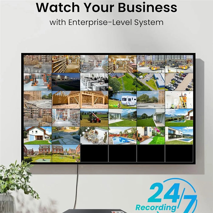 ZOSI 20Pcs Face Vehicle Detection 2 Way Audio 4K PoE Spotlight Cameras + 32CH 4K NVR with 8TB HDD for 24 / 7 Recording - AU Plug - 7