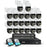 ZOSI 20Pcs Auto Human Tracking Face Vehicle Detection 8MP PoE Security Cameras + 32CH 4K NVR with 8TB HDD - UK Plug - 1