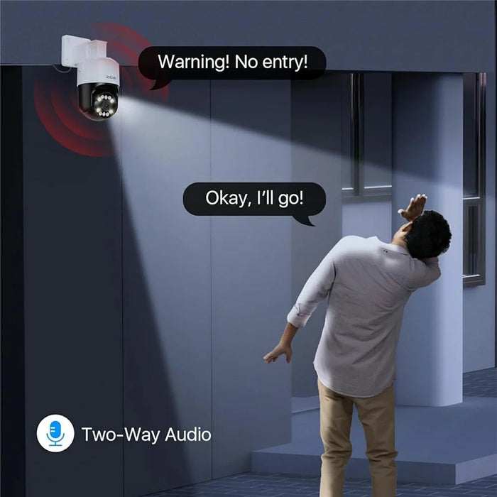 ZOSI 20Pcs Auto Human Tracking Face Vehicle Detection 8MP PoE Security Cameras + 32CH 4K NVR with 8TB HDD - UK Plug - 4