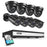 ZOSI 8Pcs AI Human Vehicle Detection Night Vision Remote Access 1080P Outdoor Cameras + 16CH DVR with 2TB HDD - US Plug - 1
