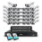 ZOSI 32Pcs AI Detection 2-Way Audio 8MP PoE Security Spotlight Cameras + 32 Channel 4K NVR with 8TB HDD - AU Plug - 1