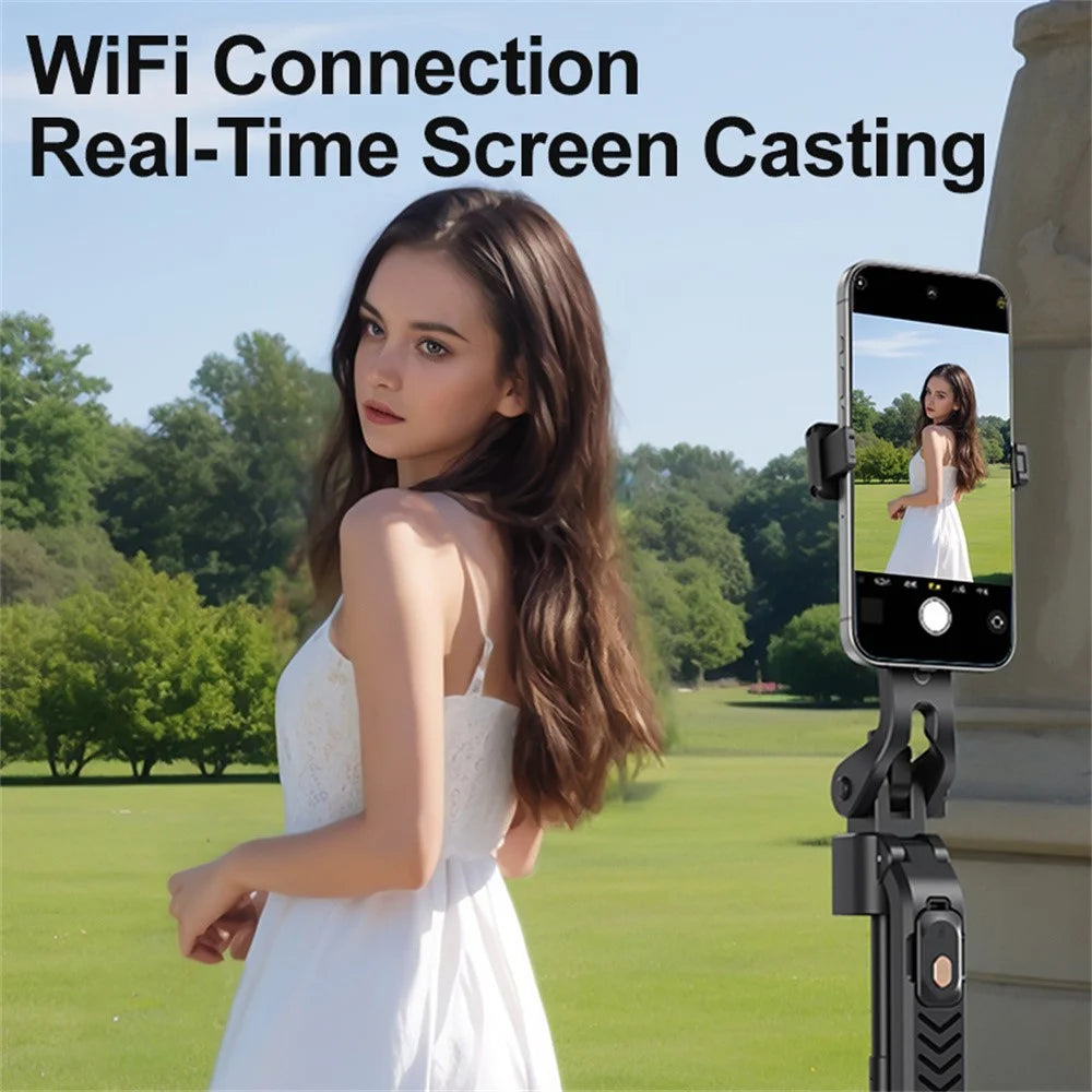 T3 Magnetic Selfie Monitor Screen for Smartphones 2.01 inch Wireless Display Rear Camera Screen Mirroring - White - 6