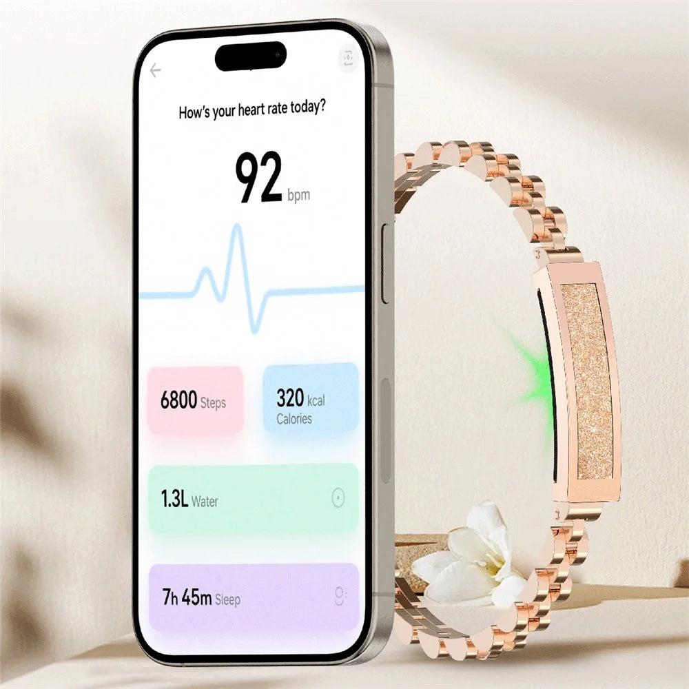 SY3 Health Monitoring Smart Bracelet Multifunctional Heart Rate Blood Oxygen Tracker Waterproof Fitness Band - Cross Buckle / Black+White - 6