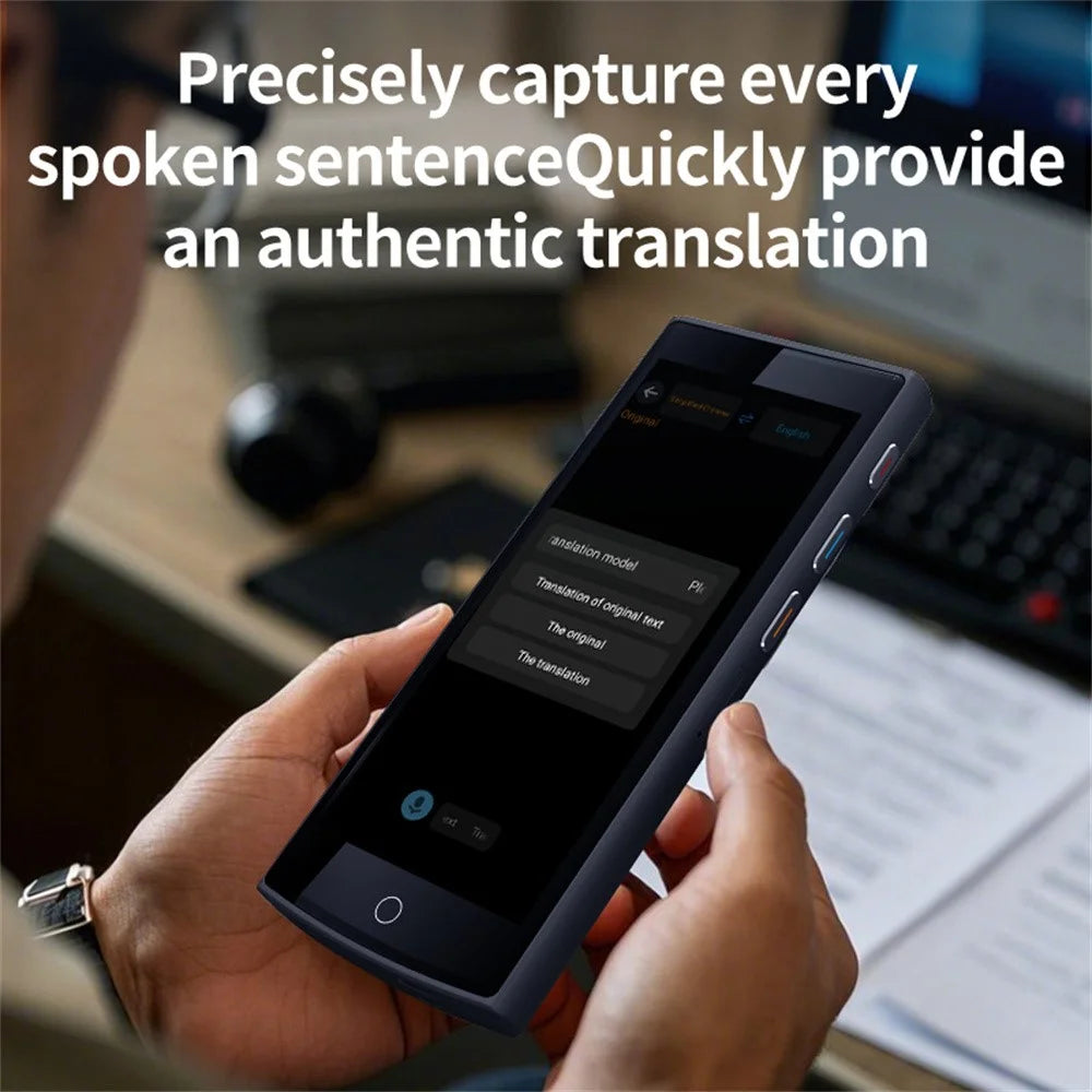 Z8 4G Smart Voice Translator 5.5 inch IPS Full View Screen with 5MP Auto Zoom Photo Translation Device for Business - 6
