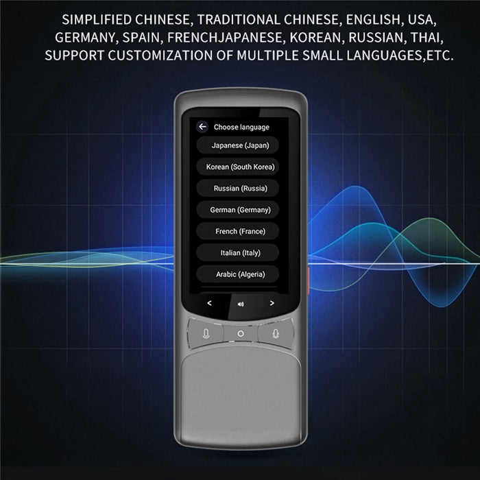 Z3 4G Multilingual Translator Device Portable Photo Translation Machine Instant Language Translator - Grey - 3