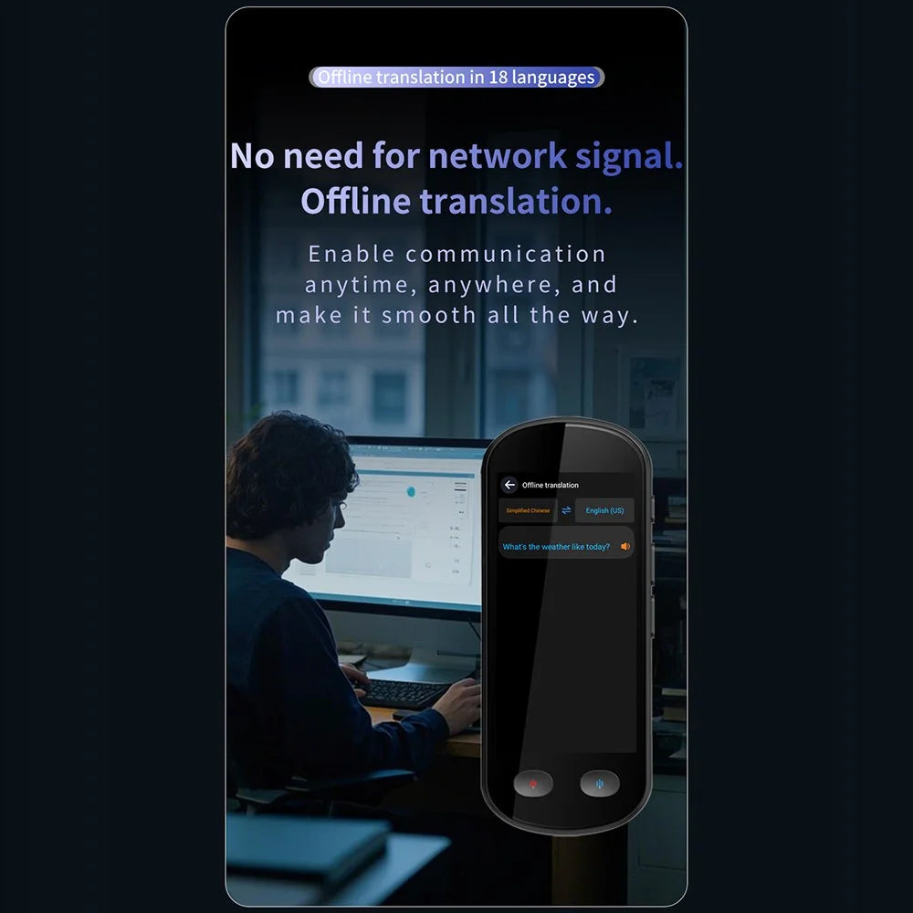 F20 Intelligent Multilingual Translator Device Real-Time Translation Device Offline Mode Supported for Travel Business Meetings - 7