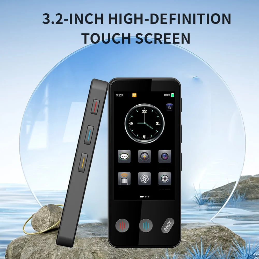 F13 Intelligent Voice Translator Offline Real-Time Translation Device for Travel Oral Language Learning - Black - 2