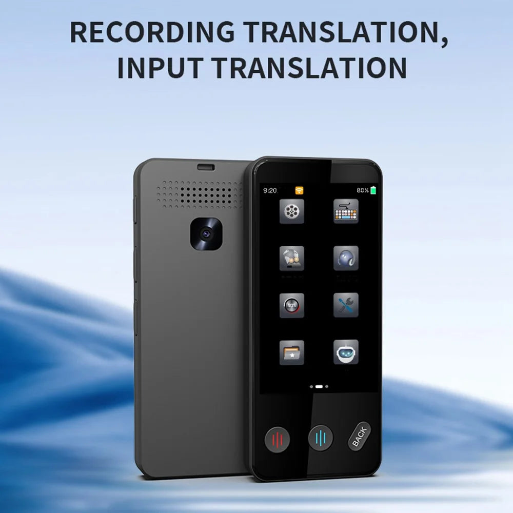F13 Intelligent Voice Translator Offline Real-Time Translation Device for Travel Oral Language Learning - Black - 3