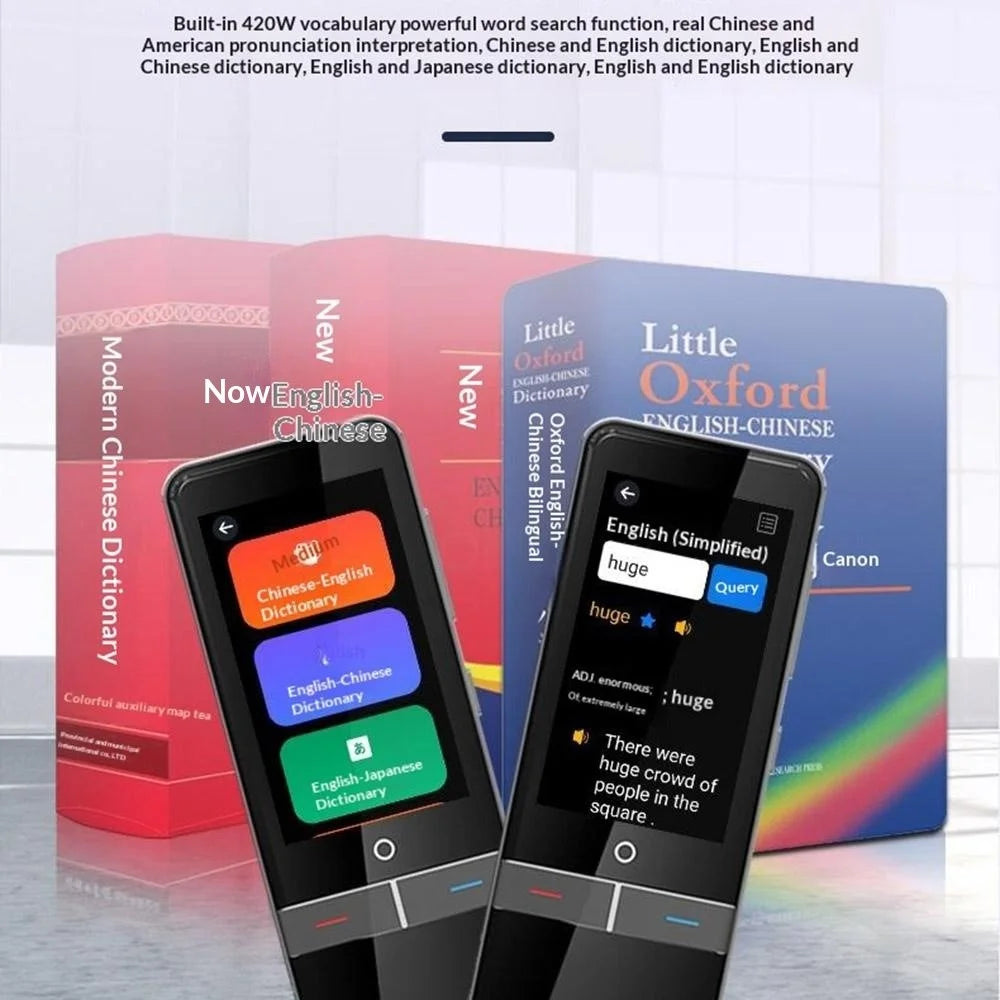 F6 Simultaneous Translation Device AI Voice Offline Translator Photo Translation for 136 Countries - Black - 4