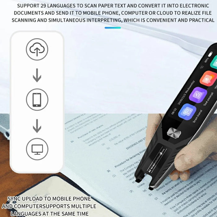 S8HT 1GB+16G 4 inch Display Language Scanning Translator Pen Arabic Vietnamese Translation Device, International Version - 3