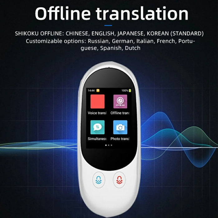F1A Offline Translator Smart Photo  /  Simultaneous Translator Pen 2.4 inch HD Screen Multi-Language Translation Stick - White - 4