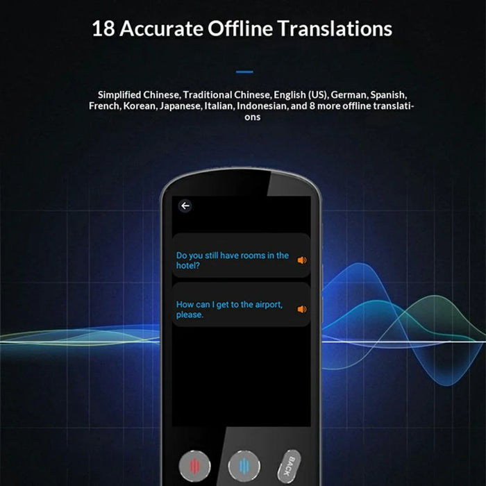 P60 Simultaneous Interpretation Translator Real-Time Precision Translation Device Supports Offline - 5