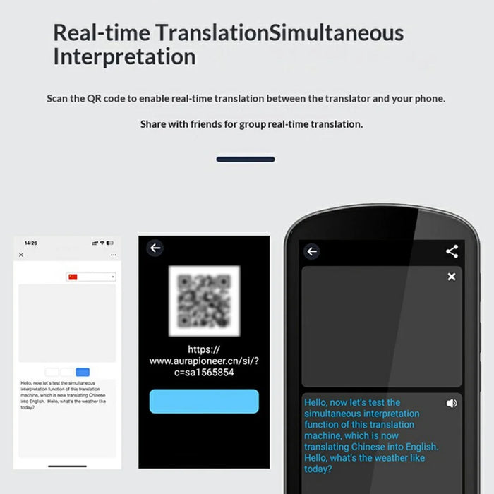 P60 Simultaneous Interpretation Translator Real-Time Precision Translation Device Supports Offline - 6