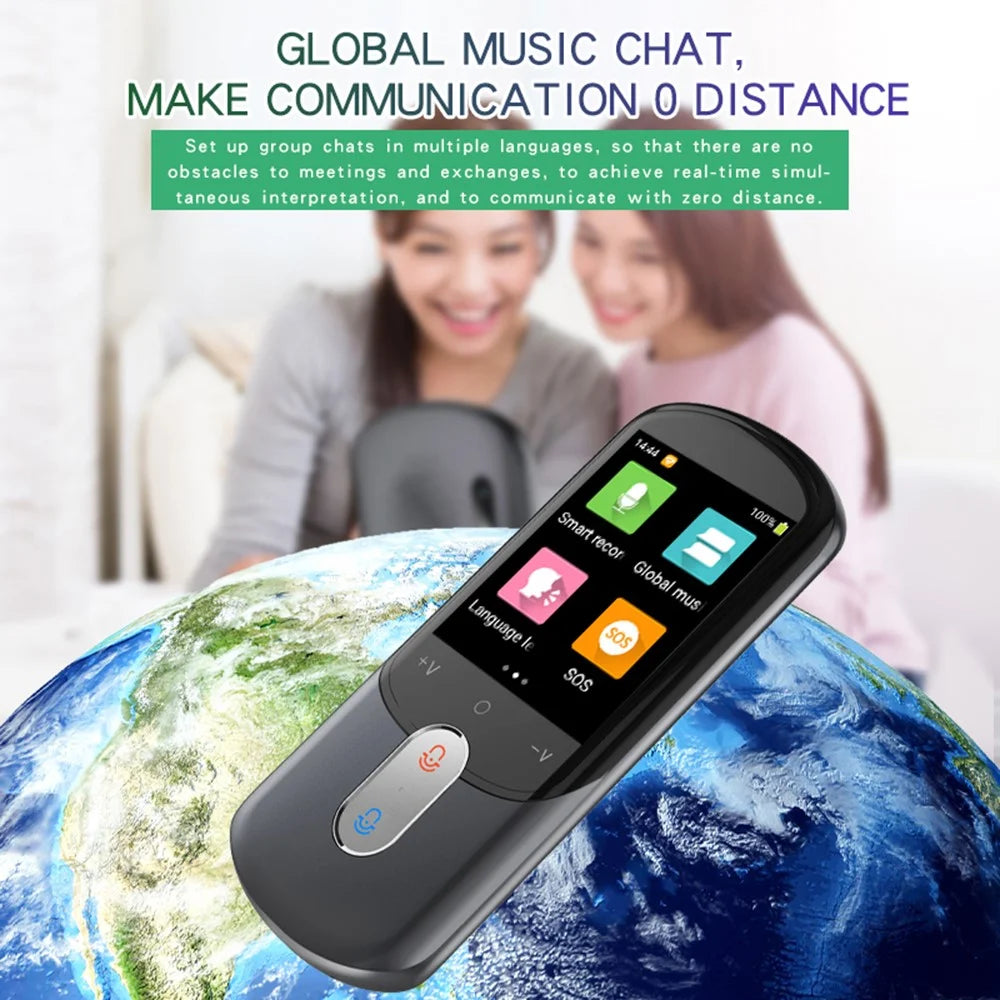 F4A Offline Translator Device 139 Languages Voice Translation  /  Photo Translation  /  Audio Recording for English Speaking Training - Black - 5