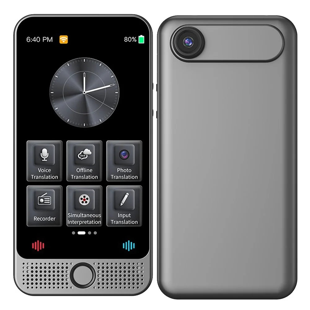 D1 4.0 Inch Display Smart Translator Device 1+16G AI Voice Photo Translation for Travel / Business Offline - 1