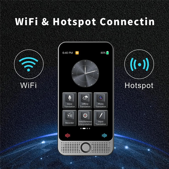 D1 4.0 Inch Display Smart Translator Device 1+16G AI Voice Photo Translation for Travel / Business Offline - 5