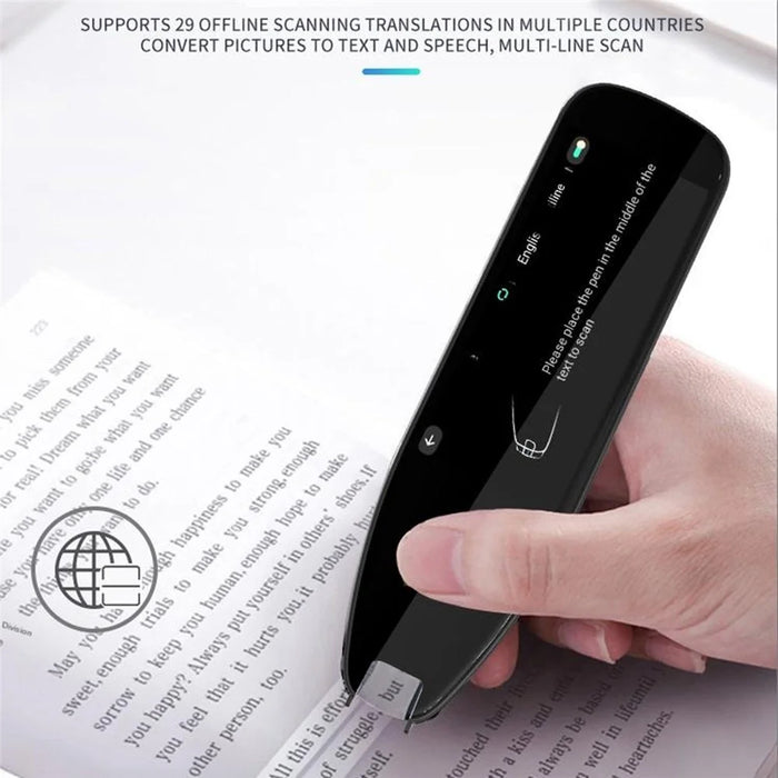 MX7 Smart Offline Scanning Translation Pen 3.5 Inch Photo Scanning Pen Global Voice Interpreter Pen Voice-to-Text Transcription - 3