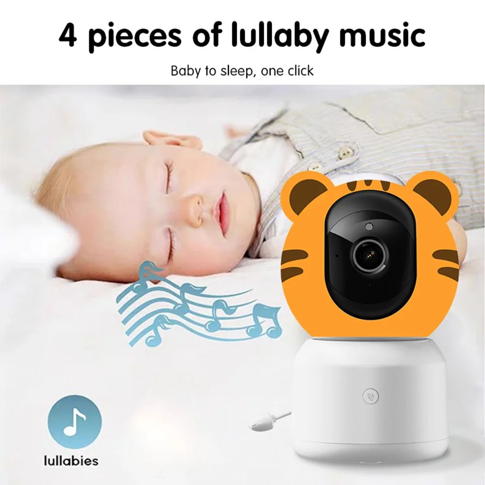 C7-A 4.5 Inch IPS Screen WiFi Baby Monitor Cry Detection Two Way Audio Night Vision Nanny Cam Built-in Lullabies - 6