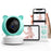 C8-A WiFi Baby Monitor 1080P Video Camera with Screen / Remote Tracking / Cry Detection / App Control - White+Green - 1