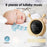 C9 WiFi Baby Monitor 5 Inch HD Display Dual Mode Tuya Smart Infant Camera Monitor for Home - White+Yellow - 3