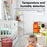 C9 WiFi Baby Monitor 5 Inch HD Display Dual Mode Tuya Smart Infant Camera Monitor for Home - White+Yellow - 5