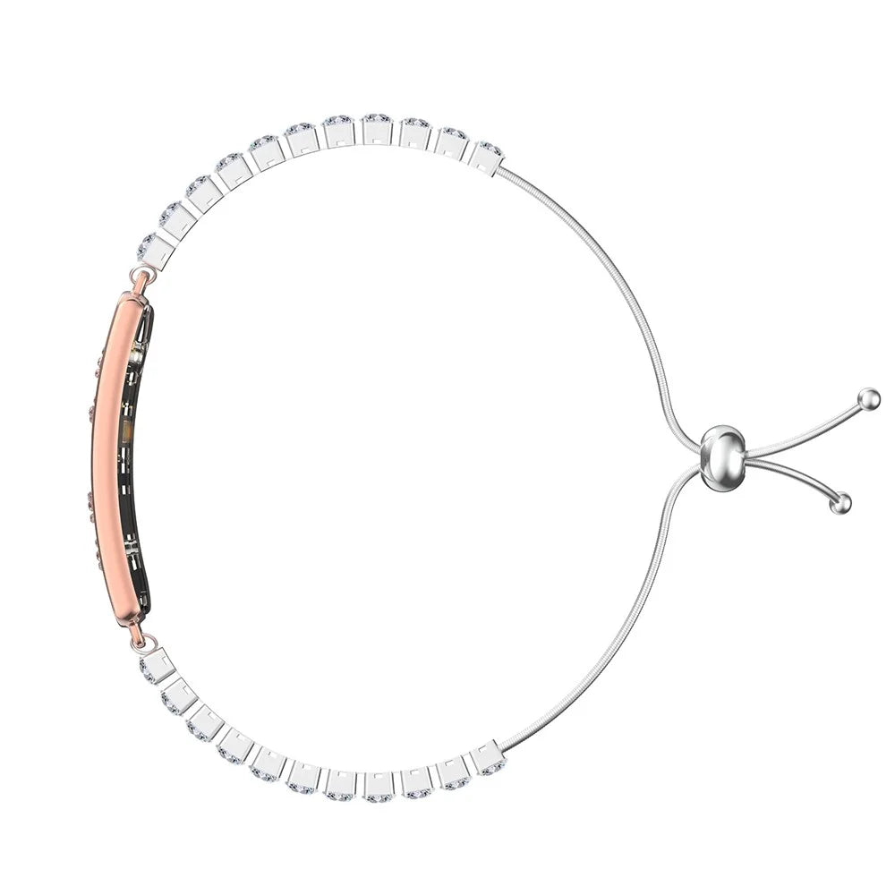 MX06 Smart Bracelet Health Tracker Heart Rate Blood Oxygen IP68 Waterproof Sleep Monitor for Women Fitness - Rose Gold - 4