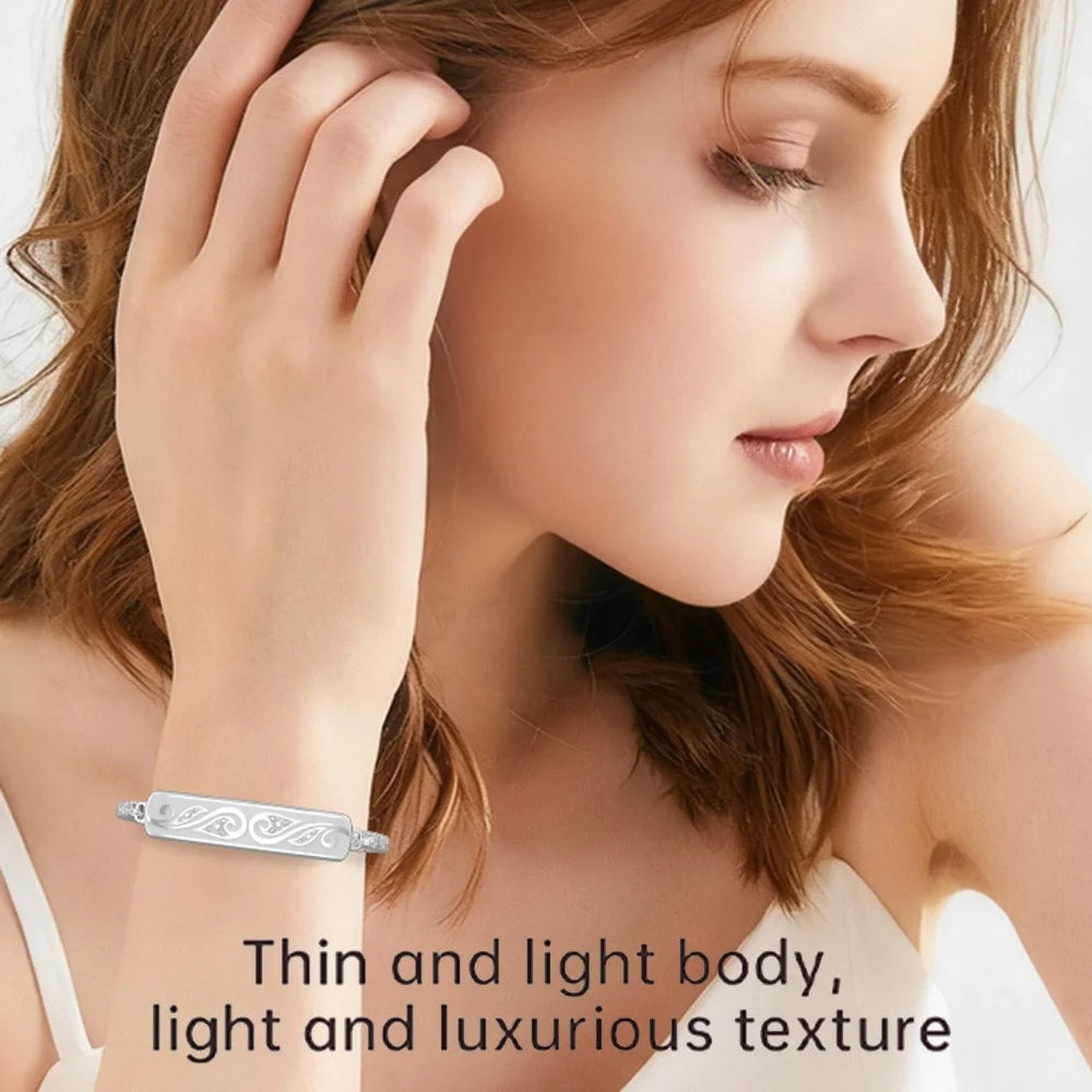 MX06 Smart Bracelet Health Tracker Heart Rate Blood Oxygen IP68 Waterproof Sleep Monitor for Women Fitness - Rose Gold - 5