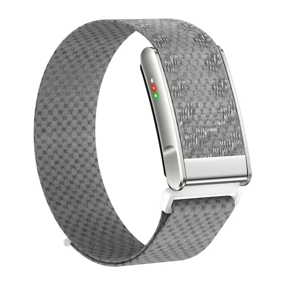 KR96PRO Smart Health Bracelet ECG Heart Rate Sleep Blood Oxygen Stress Monitor Screenless Fitness Tracker Health Band - Grey  /  Braided Band - 2
