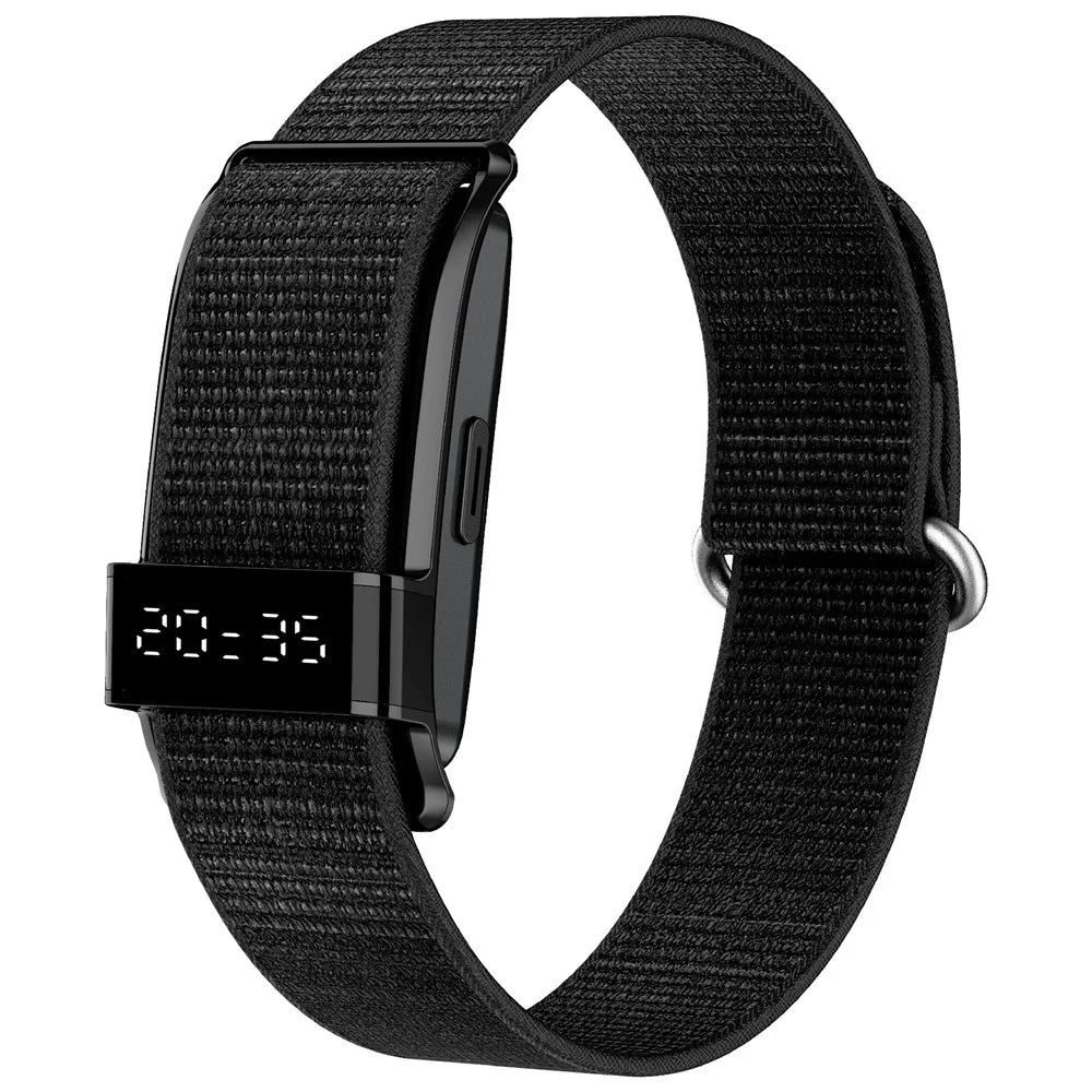 S18 Smart Fitness Tracker Health Monitoring Bracelet IP68 Waterproof Heart Rate Blood Oxygen Sleep Monitor Wristband - Black - 1