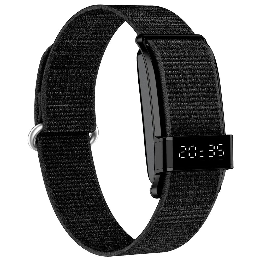 S18 Smart Fitness Tracker Health Monitoring Bracelet IP68 Waterproof Heart Rate Blood Oxygen Sleep Monitor Wristband - Black - 2