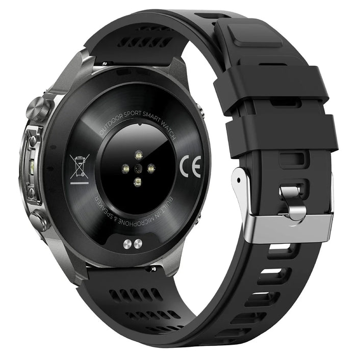 Y102 1.43 Inch AMOLED Screen Smart Watch GPS Positioning Bluetooth-compatible Call Health Monitor Waterproof Fitness Tracker - Black - 3