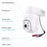 ZOSI 5MP 3K PTZ Security Camera Compatible with Zosi 5MP  /  4K CCTV DVR 360 Degree Pan 90 Degree Tilt HD TVI Wired Outdoor Indoor 65ft Infrared Night Vision One Way Audio Safety Camera - 5