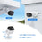 ZOSI 5MP 3K Security Camera Compatible with Zosi DVR ZR08VU / ZR08VN / ZR08JN / ZR16FK 80ft Night Vision AI Person Vehicle Detection IP66 Waterproof Camera for Indoor Outdoor - White - 3