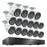 ZOSI PoE Security Camera System with 16CH 8MP NVR and 16Pcs Smart Human Vehicle Detection 100ft Night Vision 4MP Waterproof IP Cameras (No Hard Drive) - White - 1