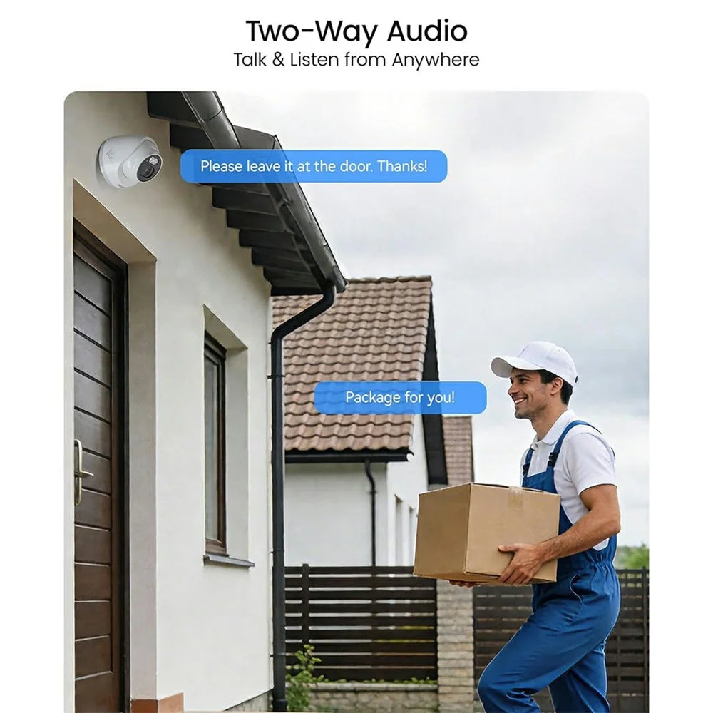 ZOSI PoE Security Camera System with 5MP 8CH NVR and 4Pcs AI Human Vehicle Detection 100ft Night Vision HD Outdoor 4MP IP Cameras (No Hard Drive) - White - 6