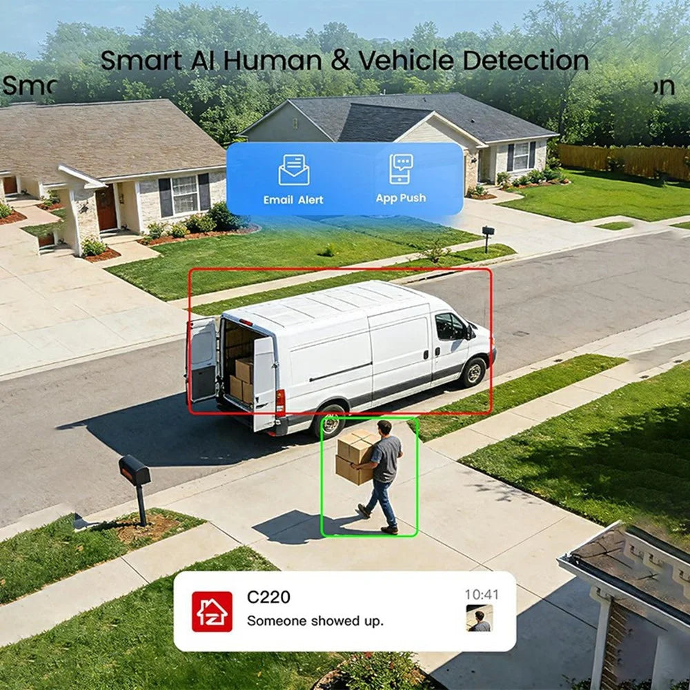 ZOSI PoE Security Camera System with 4K 8MP 16CH NVR and 16Pcs AI Human Vehicle Detection 100ft Night Vision HD Outdoor 4MP IP Cameras (No Hard Drive) - White - 2