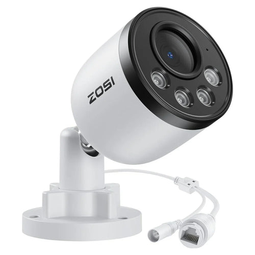 ZOSI C180 4K PoE Add-On Security Camera Compatible with Zosi 8MP  /  4K PoE NVR 8MP AI Person Vehicle Detection One-Way Audio Metal Housing IP66 Waterproof Indoor Outdoor IP Camera - 1