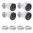 ZOSI ZG1804E 4Pcs 4MP PoE Security Cameras Compatible with Zosi PoE NVR 2.5K Super HD 100ft Night Vision IP66 Waterproof IP Cameras for Outdoor - White - 1