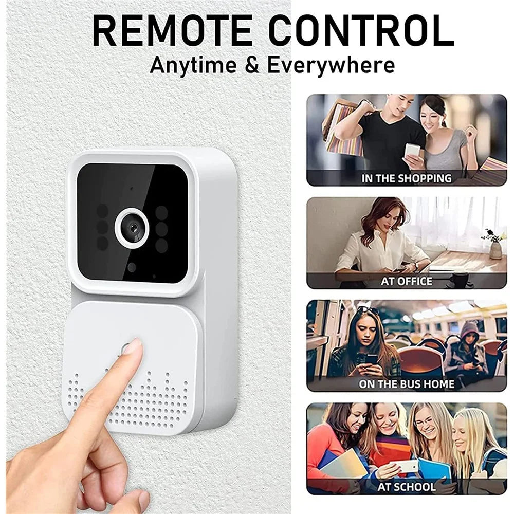 M-01 Smart Doorbell Camera Remote Controlled HD Two-way Audio Call Door Bell Night Vision Cam Monitor for Home - 7