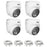 ZOSI C220 4Pcs 4MP QHD 2.5K Security Camera 100ft Night Vision AI Human Detection Outdoor PoE IP Camera - White - 1