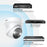 ZOSI 1Pc 4K PoE Add on Security Camera with Person Vehicle Detection Sound Light Alarm 2 Way Audio 8MP Dome IP Cam - White - 7